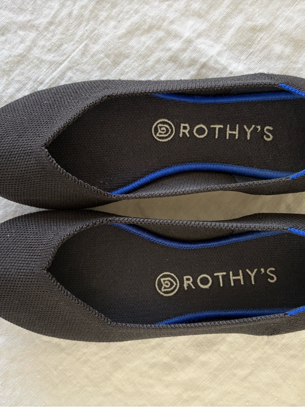 Rothy's Size 8 Black Knit Ballet Flats - Picture 2 of 4